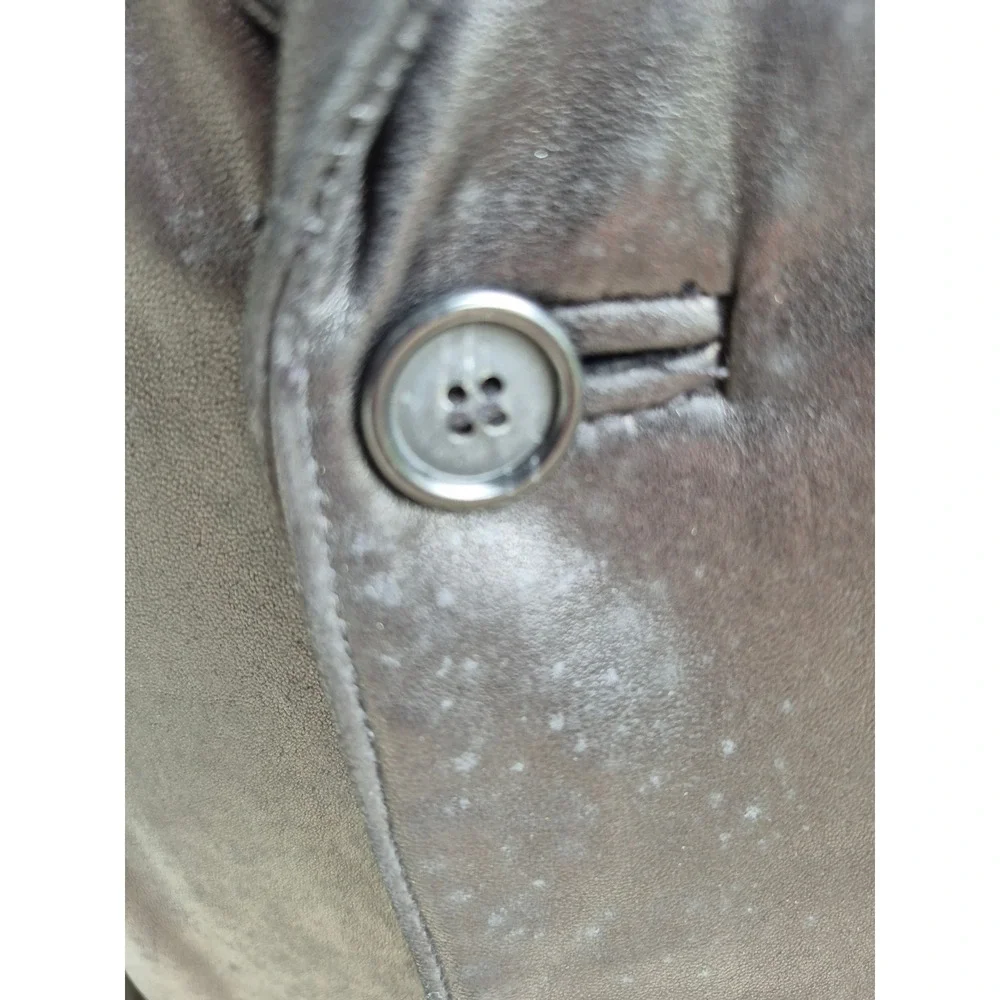 Ralph Lauren Blue Label Mens Black Lamb Leather Blazer Sport Coat Jacket Sz 38 R